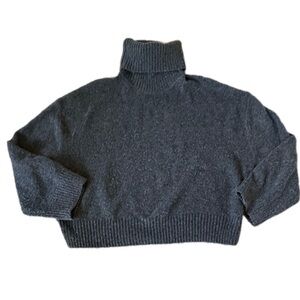 Elegant Charcoal Turtleneck Sweater